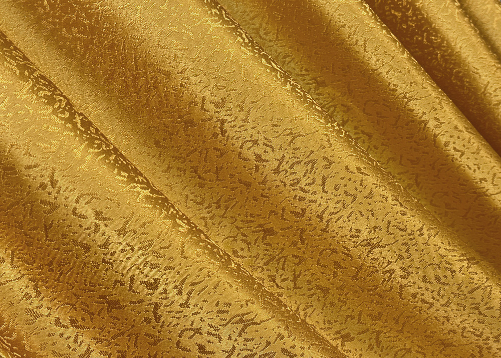 Комплект коротких штор VR-Textil Жакард № 354ш Золотистий 100х170 см 2 шт (35-0402) Київ - фото 5