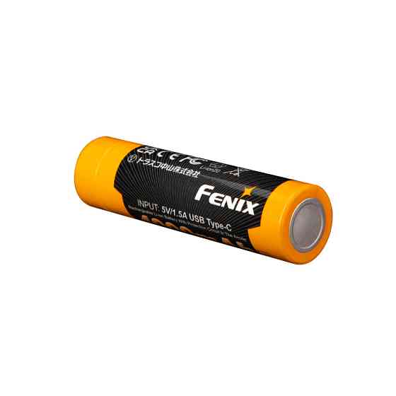 Аккумулятор 18650 Fenix ARB-L18-4000U с зарядкой Type-C (Черно-желтый) Киев