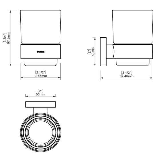 Набір аксесуарів для ванної SONIA LINE KIT ( 5 предметів)  183180 Тернопіль