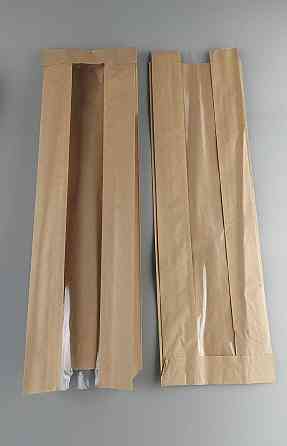 Пакет паперовий вікном 12*43 див. коричневий 1000 шт. Харків