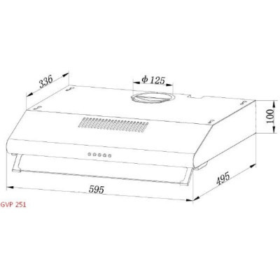 Вытяжка кухонная Grunhelm GVP 251 I Винница - изображение 2