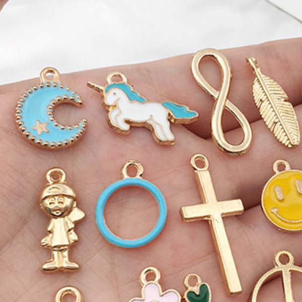 Набор эмалированных подвесок для рукоделия, 100 шт. Киев - изображение 4