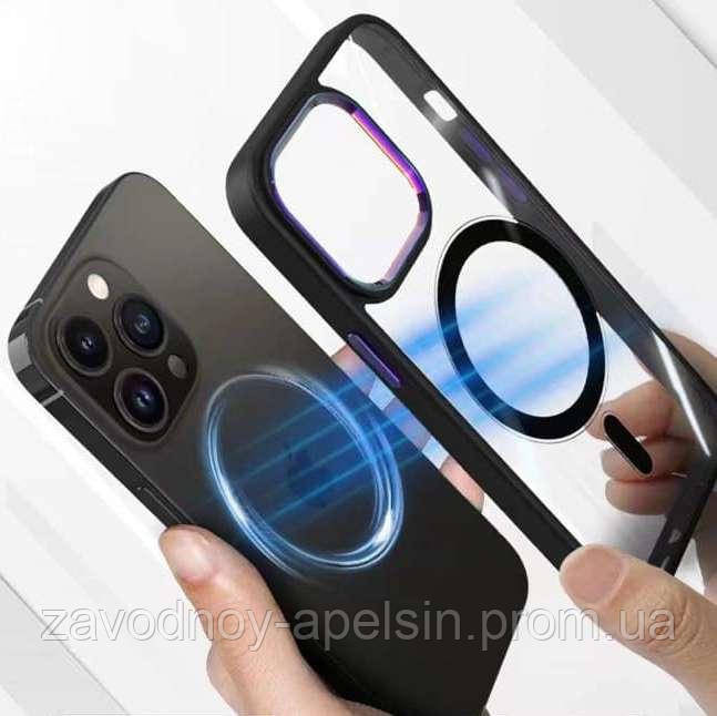 Iphone 14 Plus Чехол магнитный MagSafe Frame Case (TPU+PC) Одесса - изображение 3