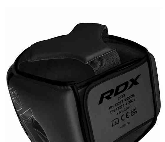 Боксерський шолом RDX F6 Matte Black XL Каменское