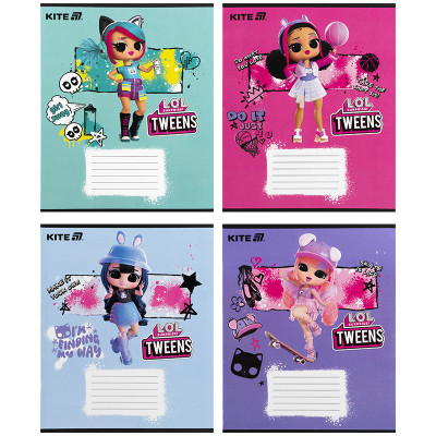 Тетрадь Kite LOL, 12 листов, косая линия (LO25-235) Винница - изображение 1