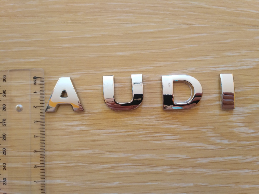 Металеві літери Audi Ауді на кузов авто не іржа Київ - фото 5