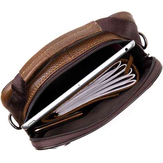 Мессенджер мужской Vintage 20392 Коричневый Киев