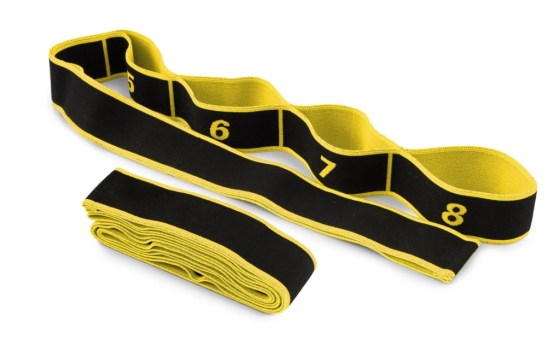 Еспандер з петлями для розтяжки PowerPlay PP_4311 Fitness Band Жовта (88*4см.) Каменское