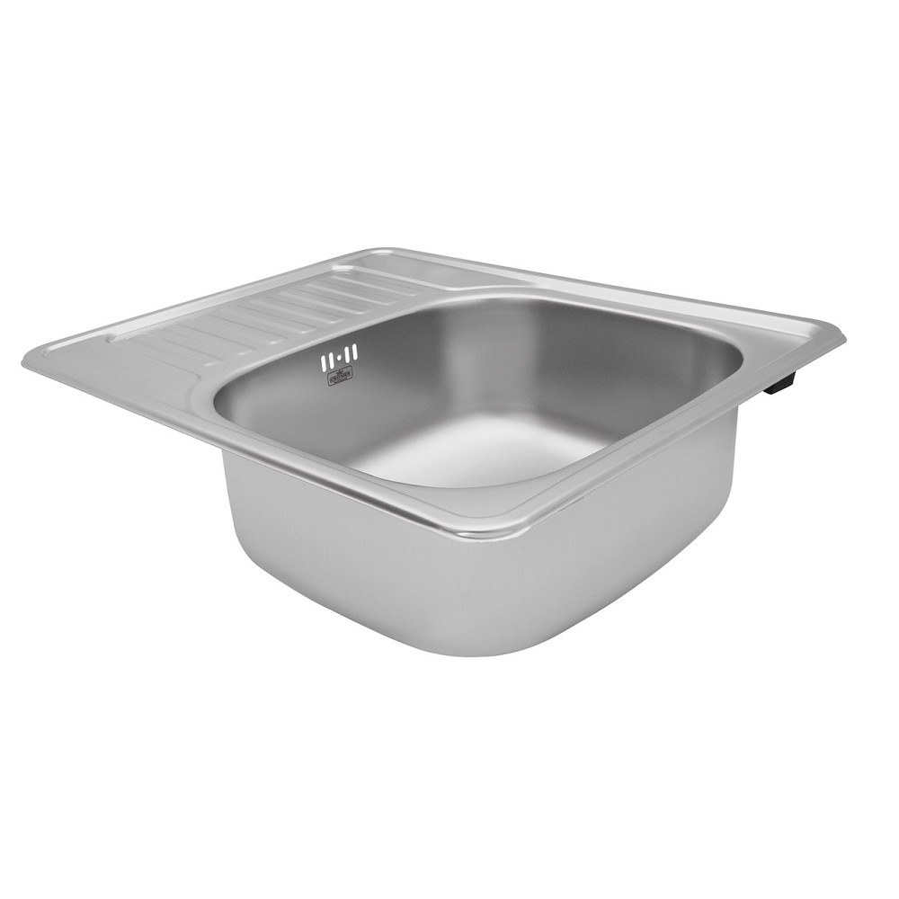 Кухонна мийка з нержавіючої сталі Kroner KRP Satin - 58х48 (0.8 мм) Київ - фото 6