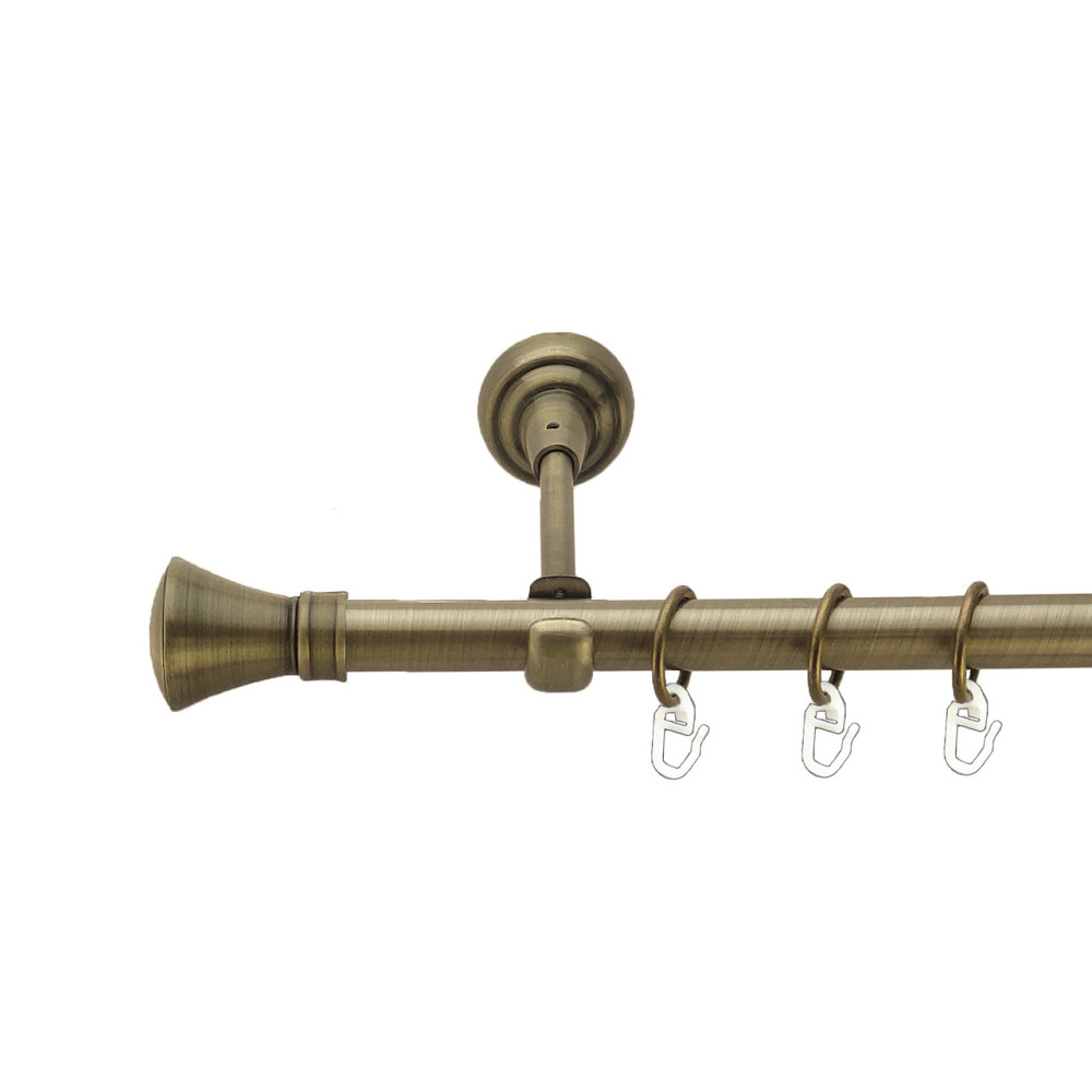 Карниз Orvit Люксор металевий однорядний відкритий Антик 19 мм 200 см (3993907) Львів - фото 1