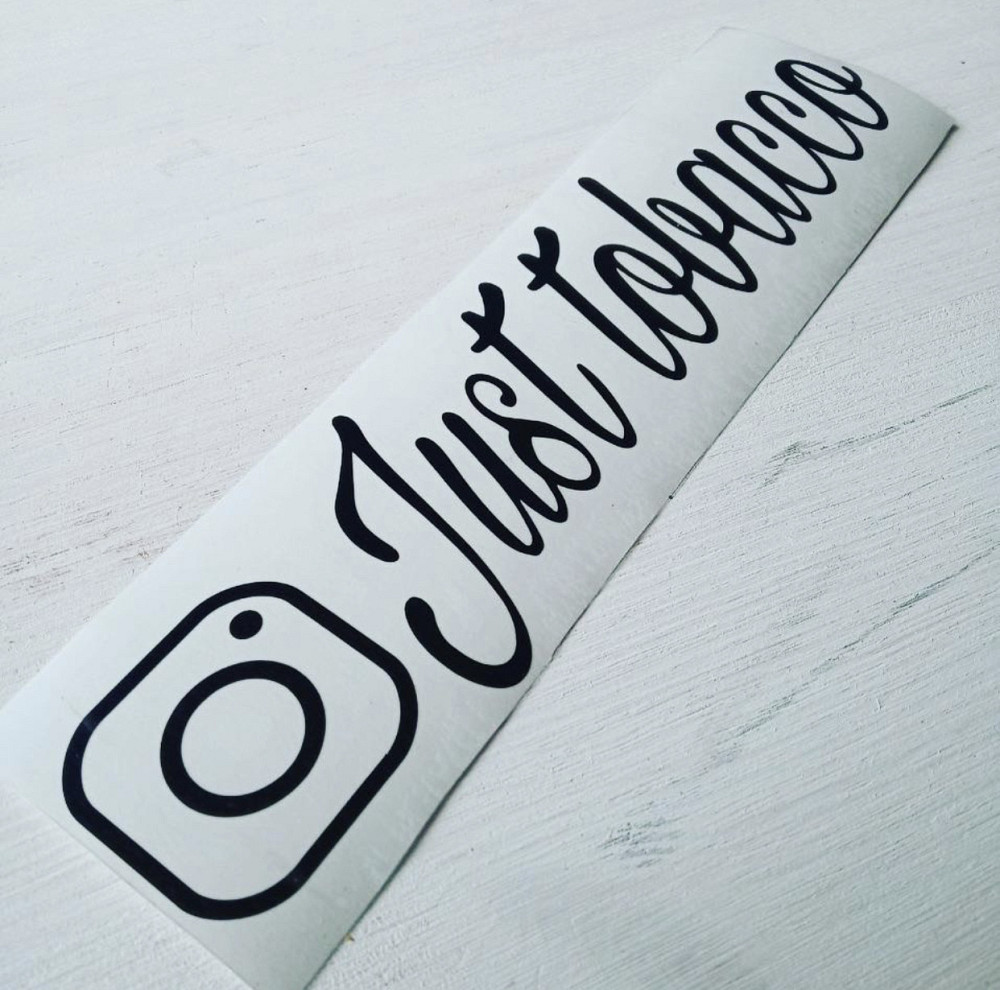 Виниловая наклейка на авто и любую поверхность  - никнем инстаграм Черновцы - изображение 1