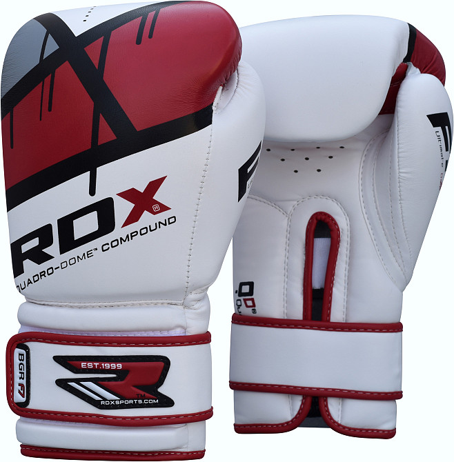 Боксерські рукавички RDX Rex Leather Red 10 ун. Кам'янське - фото 1