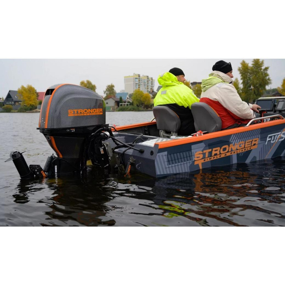 Тролінговий мотор Stronger 60 lbs технологія на підвісний бензиновий мотор Київ - фото 6
