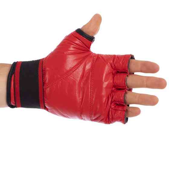 Рукавички для змішаних єдиноборств MMA шкіряні VELO ULI-4023 розмір S-XL кольори в асортименті Рукавички для боксу та єдиноборств Київ