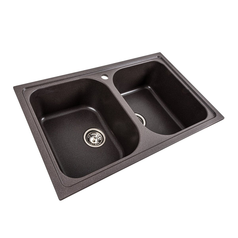 PLATINUM Гранітна мийка для кухні Platinum 7950 Equatoria матовий Гренадін Київ - фото 2