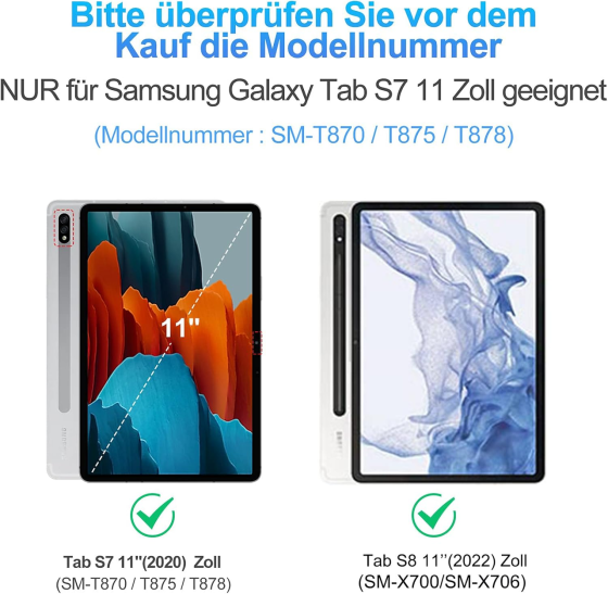 Чехол-клавиатура JADEMALL для Samsung Galaxy Tab S7 11 дюймов 2020, магнитная клавиатура QWERTZ с немецкой раскладкой Киев