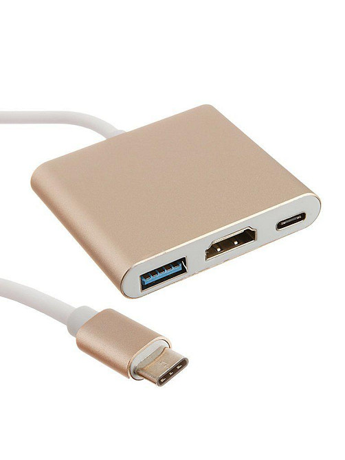 Адаптер HD-U03 USB 3.1 Type-C to HDMI+PD+USB3.0 Вінниця - фото 1