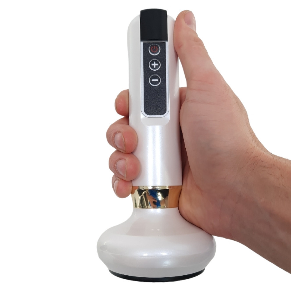 Акумуляторний вакуумний масажер від целюліту,12 режимів,з USB,Білий SBR Київ - фото 6