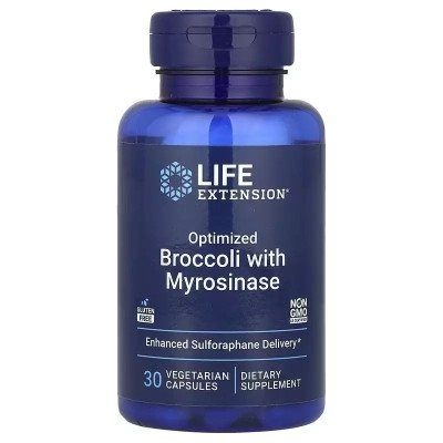 Вітамінно-мінеральний комплекс Life Extension Брокколі з мірозиназу, Optimized Broccoli and Myrosinase, 30 вегетаріа (LEX-23683) Вінниця - фото 1