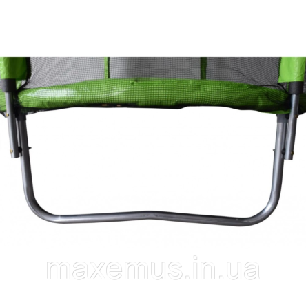 Батут детский с защитной сеткой 183 см батут Atleto с лестницей для детей и взрослых зеленый Мостиска