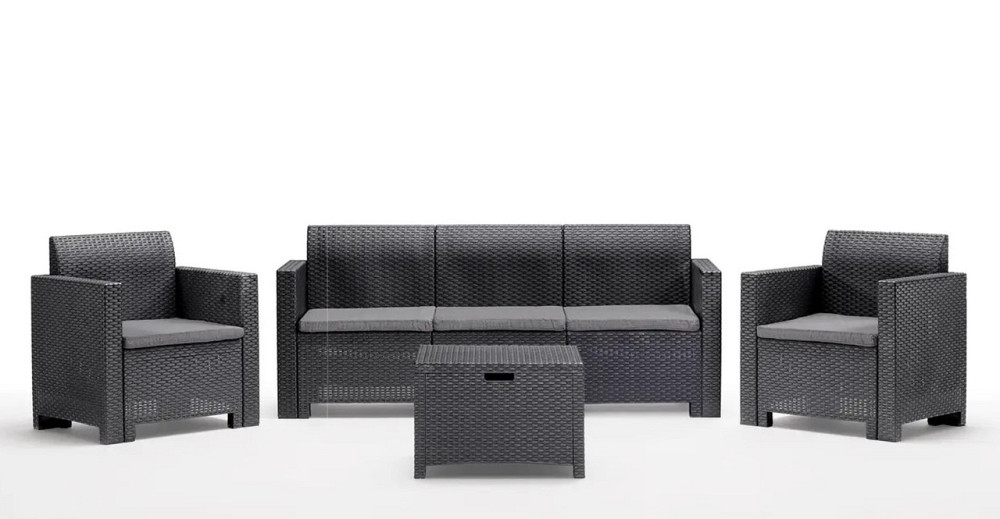 Набор садой мебели BICA Nebraska 3, графит Киев - изображение 1