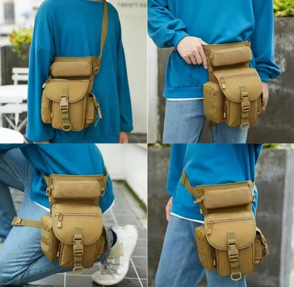 Сумка на бедро на ногу койот прочная вместительная набедренная Одесса - изображение 10