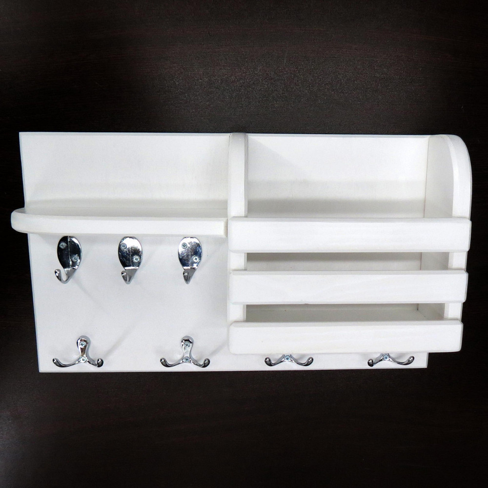 Ключниця дерев'яна "Алнік" зефір-хром Миколаїв - фото 6