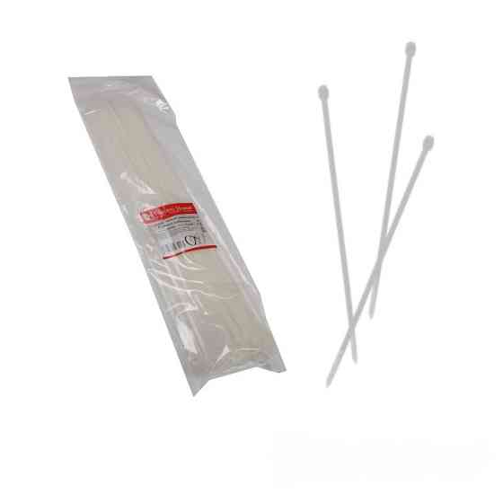 Стяжка кабельна 5х450 мм, 100 шт., білий Дніпро