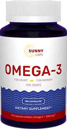 Омега-3 риб'ячий жирSunny Caps Omega-3 Active Powerful 1000 мг 100 гел капс Київ