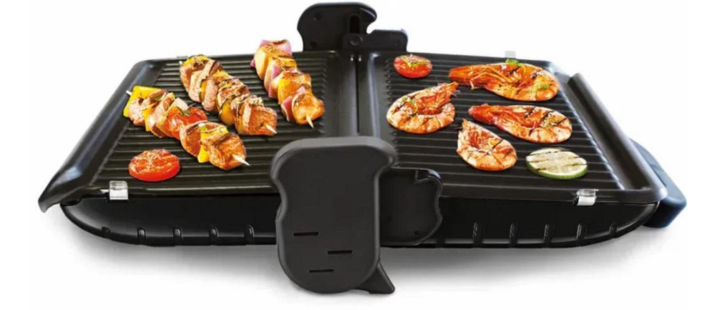 Гриль Tefal Minute Grill GC205012 нержавіюча сталь із чорним Харків - фото 1