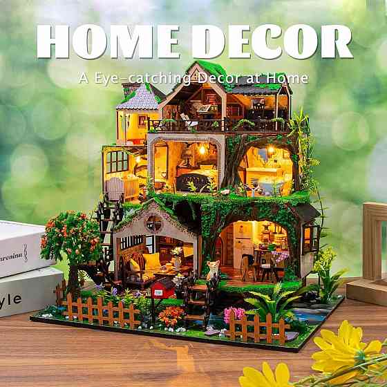 3D Румбокс DIY Fairy Tale Forest Казковий ліс + Пилозахисний купол L2501Z Київ