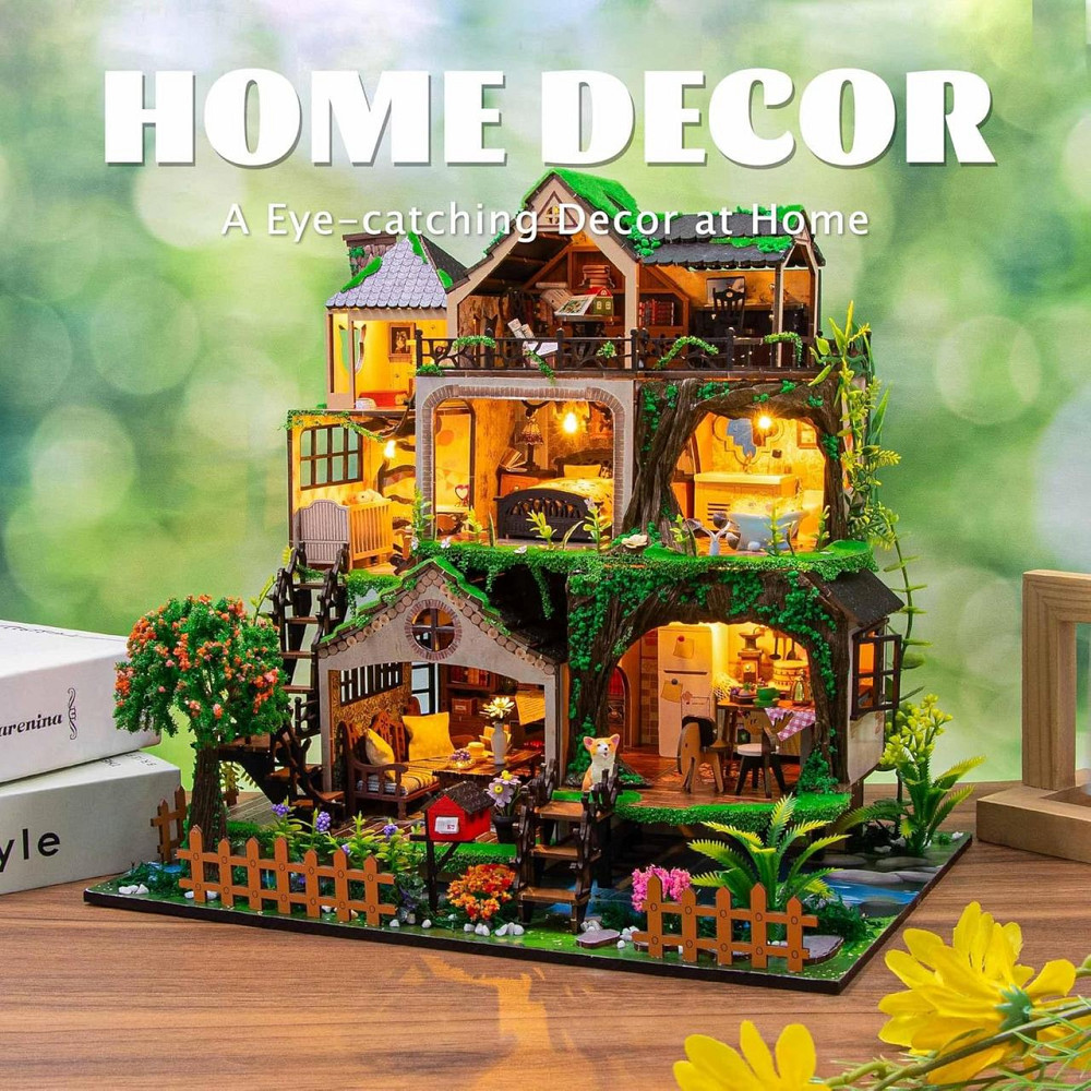 3D Румбокс DIY Fairy Tale Forest Сказочный лес + Пылезащитный купол L2501Z Киев - изображение 5