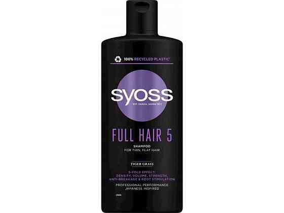 Шампунь Full Hair 5 Тигрова трава д/тонкого волосся 440мл ТМ SYOSS   Solmir Київ