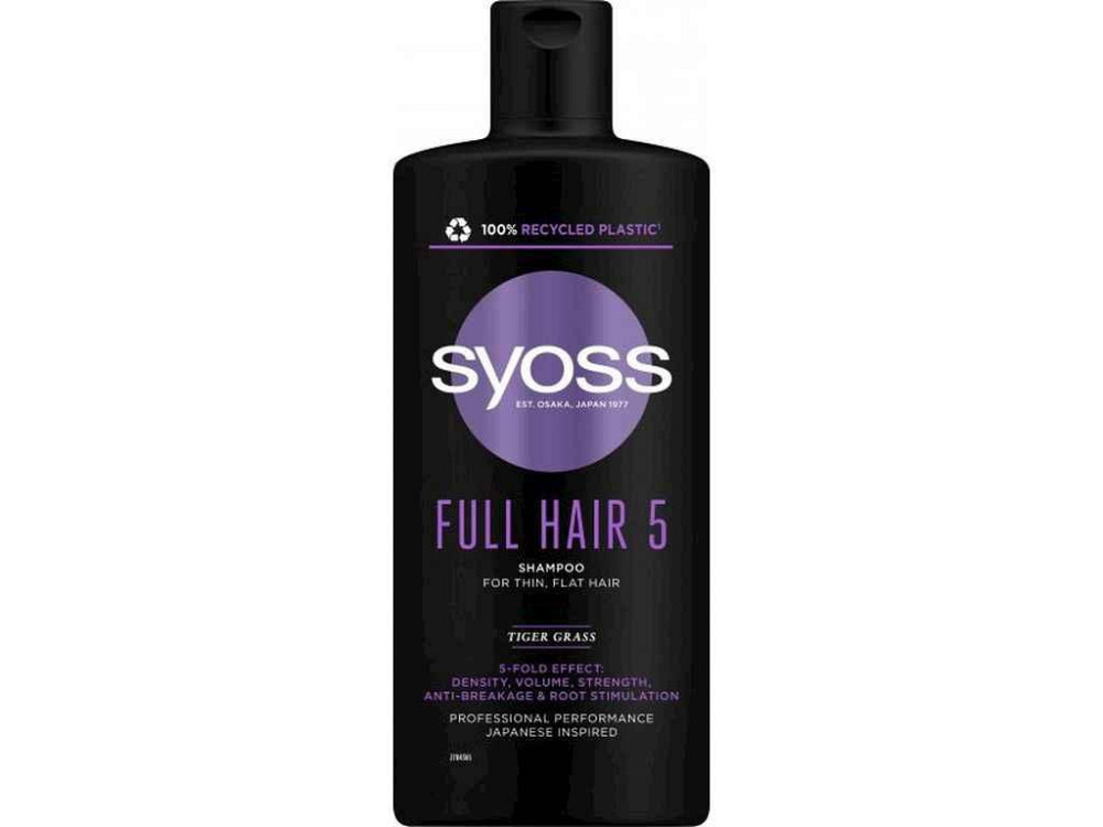 Шампунь Full Hair 5 Тигрова трава д/тонкого волосся 440мл ТМ SYOSS   Solmir Київ - фото 1