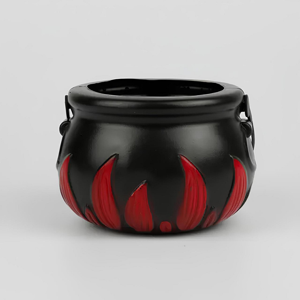 Дымовая машина RESTEQ на Хэллоуин с подсветкой. Генератор тумана для Хэллоуина в виде котла. Дымовая машина в форме котла. Fog Киев - изображение 1