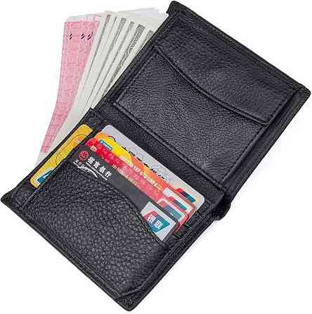 Гаманець шкіряний Чорний (Vintage) Київ