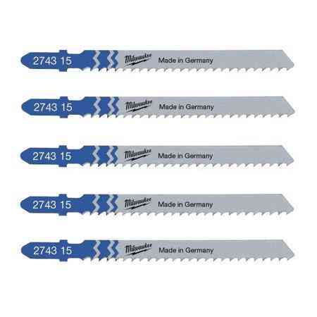 Полотна для лобзика T127D MILWAUKEE, 75мм/ крок зубу 3,0мм, (5шт), (алюміній) Одеса