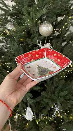 БЛЮДО НОВЕ СЕРВОВАНЕ "CHRISTMAS DELIGHT" 16СМ + ПОДАРУНОВА ПАКОВАННЯ Київ