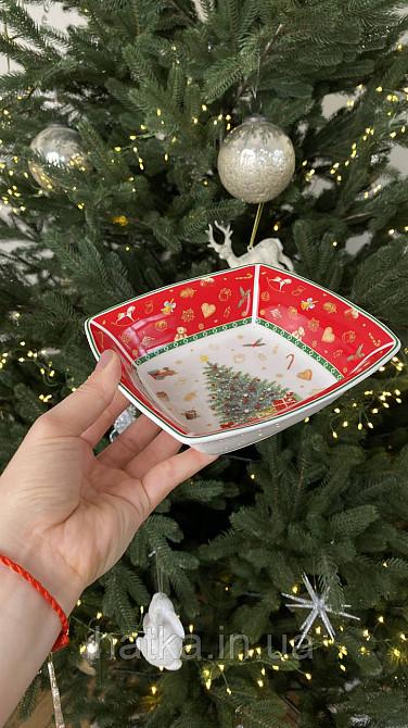БЛЮДО НОВЕ СЕРВОВАНЕ "CHRISTMAS DELIGHT" 16СМ + ПОДАРУНОВА ПАКОВАННЯ Київ - фото 3