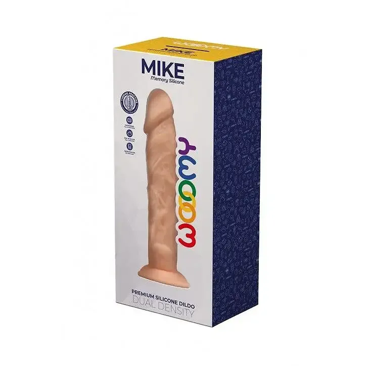 Силіконовий фалоімітатор Wooomy Mike, термореактивний, з присоскою, довжина 19,7 см, діаметр 4,2 см Львів - фото 2
