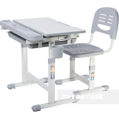 Парта зі стільцем FunDesk Cantare Grey Вінниця - фото 6