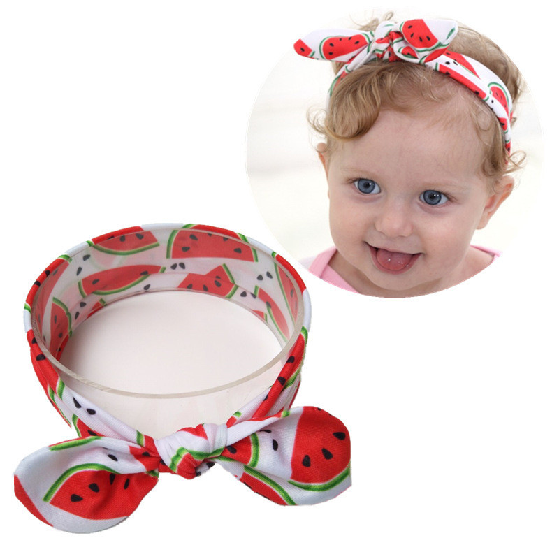 Детская повязка с ушками Арбуз one size разноцветный Киев - изображение 5