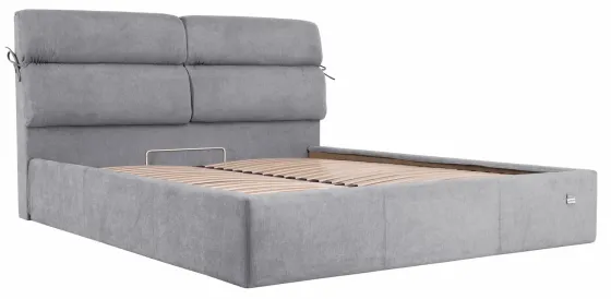 Кровать Двуспальная Edinburgh Comfort 160 х 200 см Rosto 93 С подъемным механизмом и нишей для белья Серый Киев