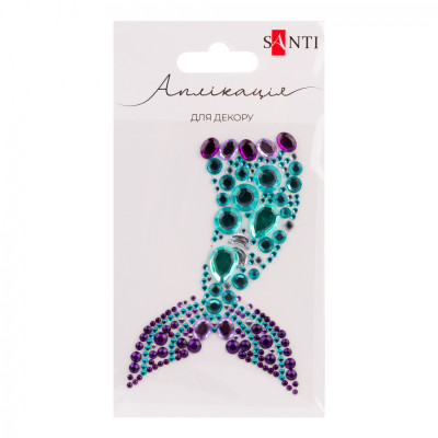 Набор для творчества Santi Русалонька, аплікація зі страз самоклеючих, 7х9 см (743024) Винница - изображение 1