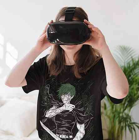 Футболка аниме Магическая битва оверсайз (S/M/L) Черний AnimeJ0999 Днепр