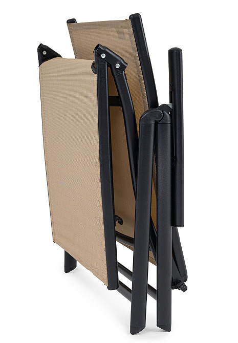 Садовий шезлонг з алюмінієвою рамою Di Volio Bolzano бежевий Киев - изображение 2