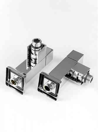 Крани кутові квадратні для рушникосушок Маріо G1/2" комплект 2 шт. Київ