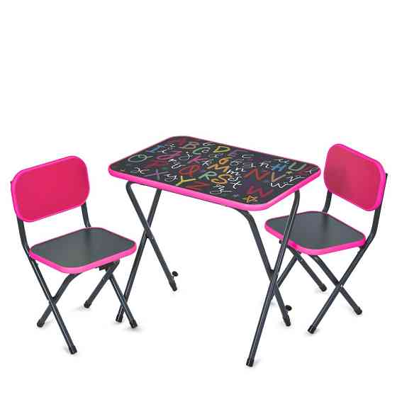 Дитячий Столик Alphabet Alphabet малиновий, складаний, стільниця 60 х 40 см Вінниця