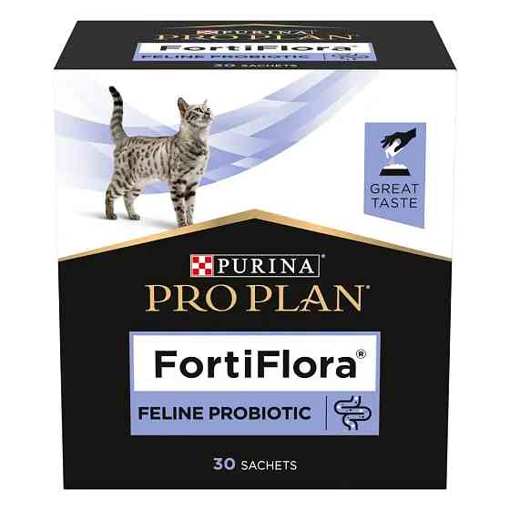 Пробіотик PRO PLAN FortiFlora для дорослих котів та кошенят для підтримання нормальної міклофлори шлунково-кишкового тракту, 30х1 г Київ