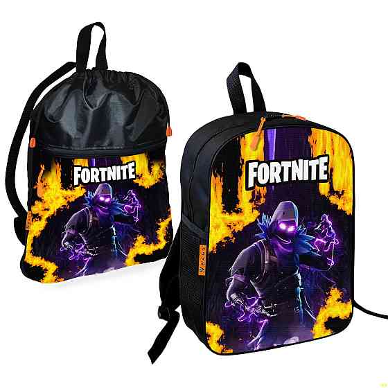 Шкільний рюкзак дитячий Fortnite + Сумка для взуття спортивної форми рюкзак-мішок хлопчикові (01859) Київ